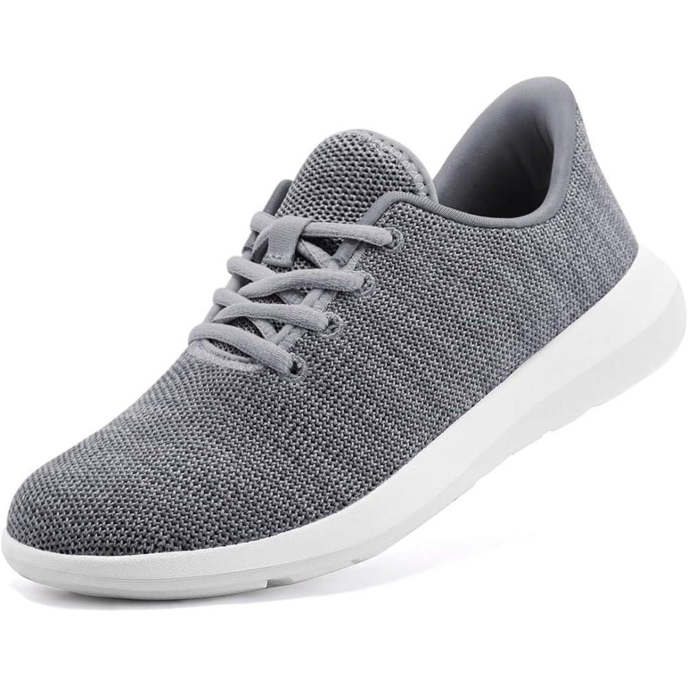 imageRihero Womens Walking Shoes Athletic Tennis Running Shoes Non Slip Lightweight Gym Casual SneakersHeathered Grey