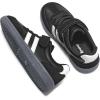 Rihero Boys Girls Sneakers Kids Cute School Uniform Shoes Slip on Walking Sneakers for Toddler/Little Kid/Big Kid(Black)