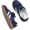 Rihero Boys Girls Sneakers Kids Cute School Uniform Shoes Slip on Walking Sneakers for Toddler/Little Kid/Big Kid(Navy)