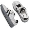 Rihero Boys Girls Sneakers Kids Cute School Uniform Shoes Slip on Walking Sneakers for Toddler/Little Kid/Big Kid(Silver)