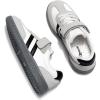 Rihero Boys Girls Sneakers Kids Cute School Uniform Shoes Slip on Walking Sneakers for Toddler/Little Kid/Big Kid(White)