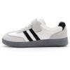 Rihero Boys Girls Sneakers Kids Cute School Uniform Shoes Slip on Walking Sneakers for Toddler/Little Kid/Big Kid(White)