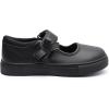 Rihero Girls Sneakers Kids School Uniform Mary Jane Shoes Casual Walking Shoes for Toddler Little Big Kids(Black)