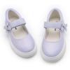 Rihero Girls Sneakers Kids School Uniform Mary Jane Shoes Casual Walking Shoes for Toddler Little Big Kids(Glitter Purple)