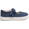 Rihero Girls Sneakers Kids School Uniform Mary Jane Shoes Casual Walking Shoes for Toddler Little Big Kids(Navy)
