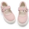 Rihero Girls Sneakers Kids School Uniform Mary Jane Shoes Casual Walking Shoes for Toddler Little Big Kids(Pink)