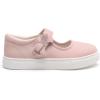 Rihero Girls Sneakers Kids School Uniform Mary Jane Shoes Casual Walking Shoes for Toddler Little Big Kids(Pink)