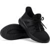 Rihero Girls Tennis Shoes Kids Running Shoes Toddler Lace-Up Lightweight Walking Slip On Sneakers(Black)