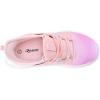Rihero Girls Tennis Shoes Kids Running Shoes Toddler Lace-Up Lightweight Walking Slip On Sneakers(Gradient Pink)
