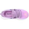 Rihero Girls Tennis Shoes Kids Running Shoes Toddler Lace-Up Lightweight Walking Slip On Sneakers(Gradient Purple)