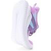 Rihero Girls Tennis Shoes Kids Running Shoes Toddler Lace-Up Lightweight Walking Slip On Sneakers(Gradient Purple)