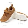 Rihero Kids Barefoot Shoes Boys Girls Wide Toe Box Walking Shoes Breathable Toddler Little Big Kid Sneakers(Brown)