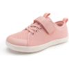Rihero Kids Barefoot Shoes Boys Girls Wide Toe Box Walking Shoes Breathable Toddler Little Big Kid Sneakers(Pink)