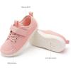 Rihero Kids Barefoot Shoes Boys Girls Wide Toe Box Walking Shoes Breathable Toddler Little Big Kid Sneakers(Pink)
