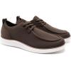 Rihero Mens Casual Shoes Wide Loafers Comfortable Walking Slip On Lightweight Breathable Lace Up Shoes(Brown)