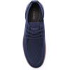 Rihero Mens Casual Shoes Wide Loafers Comfortable Walking Slip On Lightweight Breathable Lace Up Shoes(Navy Blue)