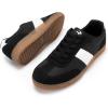 Rihero Men’s Fashion Sneakers Comfortable Tennis Walking Shoes Lace-Up Non Slip Casual Sneakers(Black)