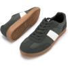 Rihero Men’s Fashion Sneakers Comfortable Tennis Walking Shoes Lace-Up Non Slip Casual Sneakers(Grey)
