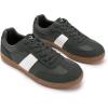 Rihero Men’s Fashion Sneakers Comfortable Tennis Walking Shoes Lace-Up Non Slip Casual Sneakers(Grey)