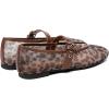 Rihero Mesh Ballet Flats for Women Square Toe Mary Jane Flats Comfortable Casual Ballerina Shoes(Leopard)