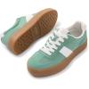 Rihero Platform Sneakers for Women Comfortable Fashion Retro Sneakers Casual Non-Slip Tennis Walking Shoes(Green)