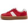 Rihero Platform Sneakers for Women Comfortable Fashion Retro Sneakers Casual Non-Slip Tennis Walking Shoes(Red)