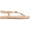 Rihero Rope Thong Sandals for Women Ankle Strap Slip On Comfortable Beach Flat Sandals(Nude)