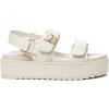 Rihero Women’s Comfortable Open Toe Platform Sandals Fashion One Band Summer Dressy Flatform Sandals(Beige)