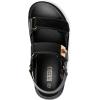 Rihero Women’s Comfortable Open Toe Platform Sandals Fashion One Band Summer Dressy Flatform Sandals(Black)