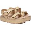 Rihero Women’s Comfortable Open Toe Platform Sandals Fashion One Band Summer Dressy Flatform Sandals(Natural Raffia)