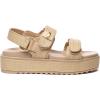 Rihero Women’s Comfortable Open Toe Platform Sandals Fashion One Band Summer Dressy Flatform Sandals(Natural Raffia)