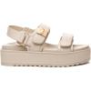 Rihero Women’s Comfortable Open Toe Platform Sandals Fashion One Band Summer Dressy Flatform Sandals(Nude)