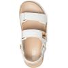 Rihero Women’s Comfortable Open Toe Platform Sandals Fashion One Band Summer Dressy Flatform Sandals(White)