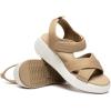 Rihero Women’s Comfortable Platform Sport Sandals Open Toe Soft Adjustable Summer Beach Wedge Sandals(Apricot)