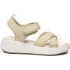 Rihero Women’s Comfortable Platform Sport Sandals Open Toe Soft Adjustable Summer Beach Wedge Sandals(Beige)