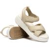 Rihero Women’s Comfortable Platform Sport Sandals Open Toe Soft Adjustable Summer Beach Wedge Sandals(Beige)