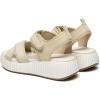 Rihero Women’s Comfortable Platform Sport Sandals Open Toe Soft Adjustable Summer Beach Wedge Sandals(Beige)
