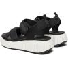 Rihero Women’s Comfortable Platform Sport Sandals Open Toe Soft Adjustable Summer Beach Wedge Sandals(Black)