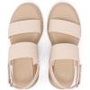 Rihero Women’s Comfortable Walking Sandals Casual Summer Outdoor Open Toe Low Flatform Platform Wedge Sandals(Nude)