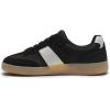 Rihero Women’s Fashion Sneakers Comfortable Walking Shoes Casual Lace-Up Non Slip Sneakers(Black)