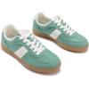 Rihero Women’s Fashion Sneakers Comfortable Walking Shoes Casual Lace-Up Non Slip Sneakers(Light Green)