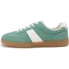 Rihero Women’s Fashion Sneakers Comfortable Walking Shoes Casual Lace-Up Non Slip Sneakers(Light Green)