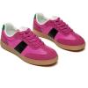 Rihero Women’s Fashion Sneakers Comfortable Walking Shoes Casual Lace-Up Non Slip Sneakers(Pink)