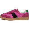 Rihero Women’s Fashion Sneakers Comfortable Walking Shoes Casual Lace-Up Non Slip Sneakers(Pink)
