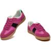 Rihero Women’s Fashion Sneakers Comfortable Walking Shoes Casual Lace-Up Non Slip Sneakers(Pink)