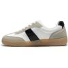 Rihero Women’s Fashion Sneakers Comfortable Walking Shoes Casual Lace-Up Non Slip Sneakers(White/Black)