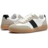 Rihero Women’s Fashion Sneakers Comfortable Walking Shoes Casual Lace-Up Non Slip Sneakers(White/Black)