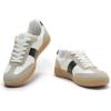 Rihero Women’s Fashion Sneakers Comfortable Walking Shoes Casual Lace-Up Non Slip Sneakers(White/Black)