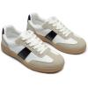 Rihero Women’s Fashion Sneakers Comfortable Walking Shoes Casual Lace-Up Non Slip Sneakers(White/Black)