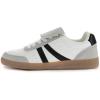 Rihero Women’s Fashion Sneakers Tennis Walking Shoes Lace-Up Comfortable Non Slip Casual Sneakers(White Black)